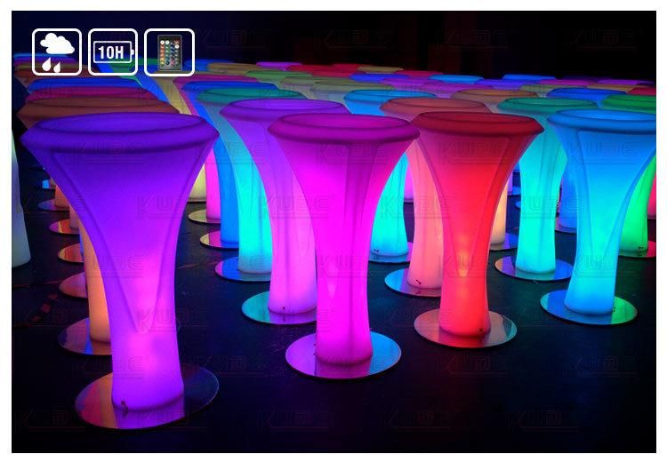 LED Lighted Cocktail Table Lighted Bar Furniture Atmosphere Furnitures