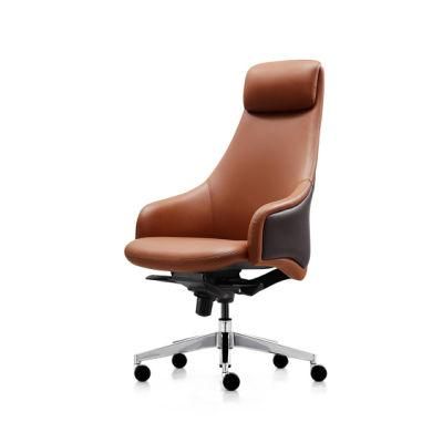 Zode New Arrival Modern Style Lift Swivel Ergonomic High Back Comfortable Leather Executive Office Chair Computer Chair with Headrest