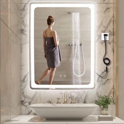 Customized Hotel Lighted Furniture Bath Home Decor Wall Mirror with Factory Price