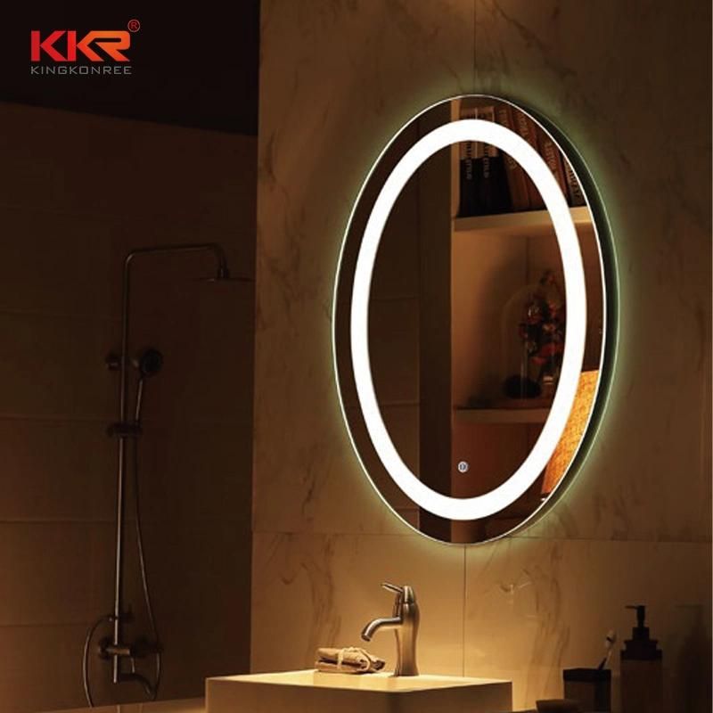 High-End Hotel Anti-Fog LED Backlighting Wash Basin Bathroom Mirror