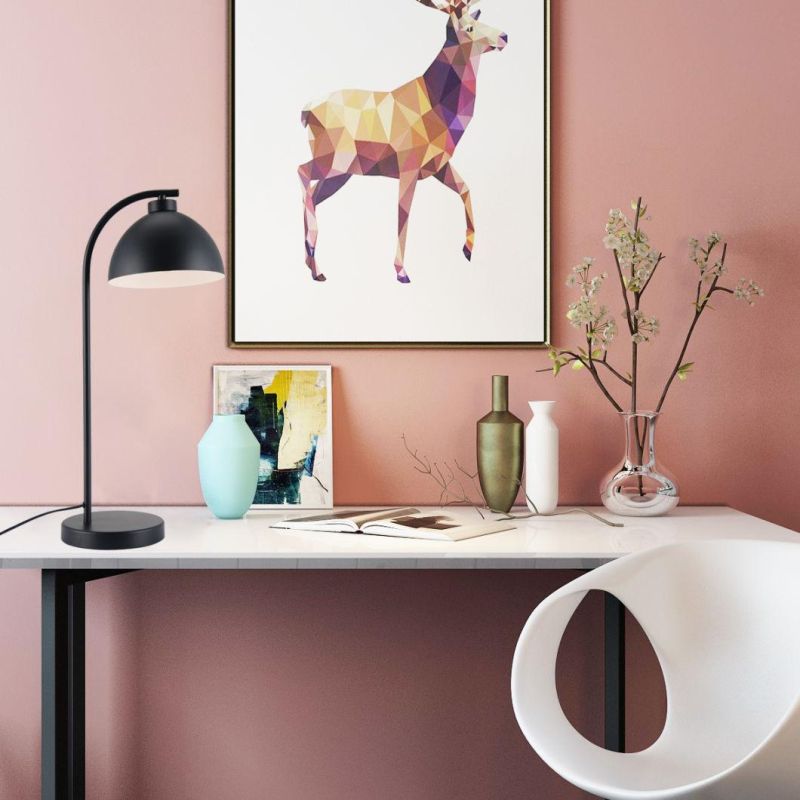 How Bright Modern Design Black E14 Table Lamp for Study Room Bedside Promotion Item Desk Table Lamp