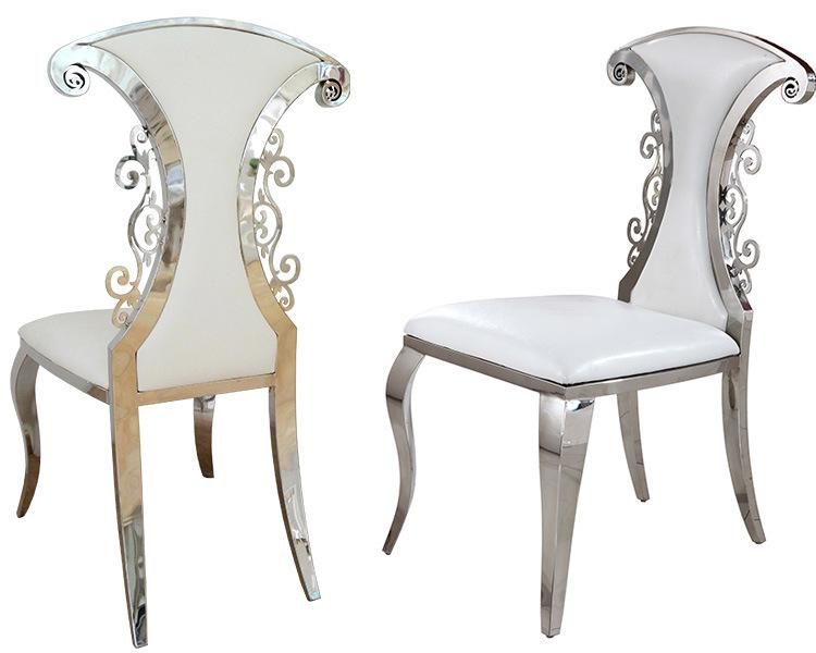 Used Banquet Wedding Stainless Steel Dining Chairs Factory Price