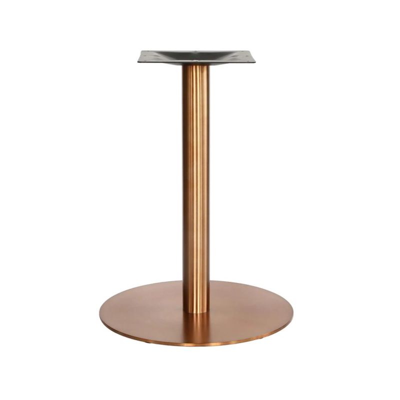 Stainless Steel Dining Table Base Restautant Furniture Table in Brass