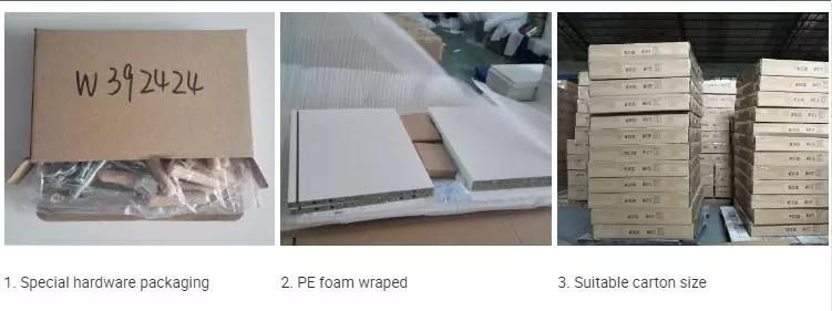 Modern Style Kitchen Cabinet Design White MDF Kitchen Cabinet Doors