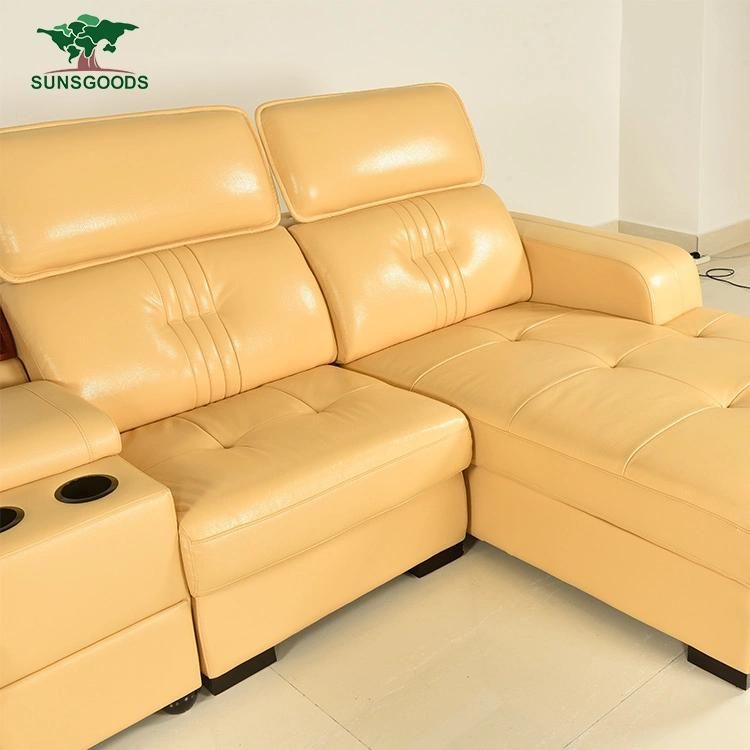 New Design Living Room Genuine Leather Chinese Sofa Home Furniture