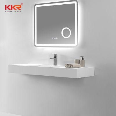 Modern Home Wall Mounted Illuminated Smart LED Lighting Bathroom Mirror Decorative Bath Mirror