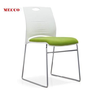 Industrial Arm School Restaurant Plastic Dining Stackable Office Electroplated Solid Steel Wholesale School Study Meeting Lecture Plastic Chair