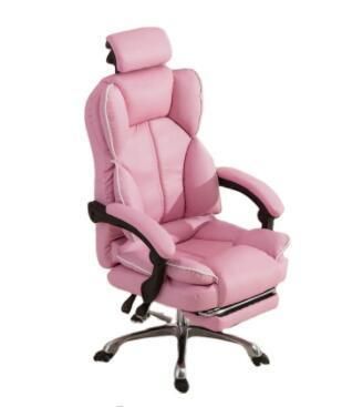 PU Leather Home Office Chair Boss Chair Extendable Design 360 Swivel