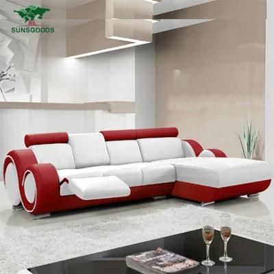 Luxury Classic European PU Lounge Chaise Leisure Modern Hotel Home Furniture Wood Frame Sofa