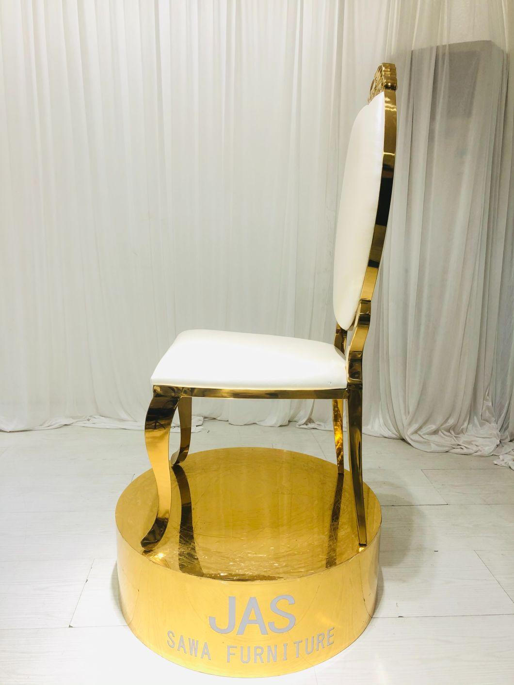 Sawa Royal Luxury Stainless Steel Wedding Chair for Event and Dining Room