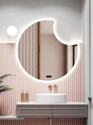 Waterproof Decorative LED Bathroom Cosmetic Luminous Demisting New Design Strange Shape Mirror