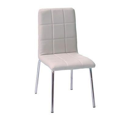 Modern Home Restaurant Banquet Party Furniture Kd PU Leather Dining Chair with Metal Legs