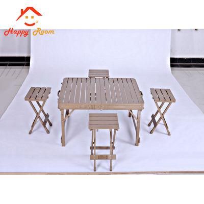 Modern Aluminum Leisure Patio Garden Restaurant Sets Outdoor Furniture Complete Aluminum/Aluminium Profile Wood Grain Furniture and Table