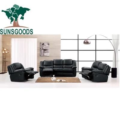 Modern Style Living Room Genuine Leather Couch Recliner Furniture Leather Sofa
