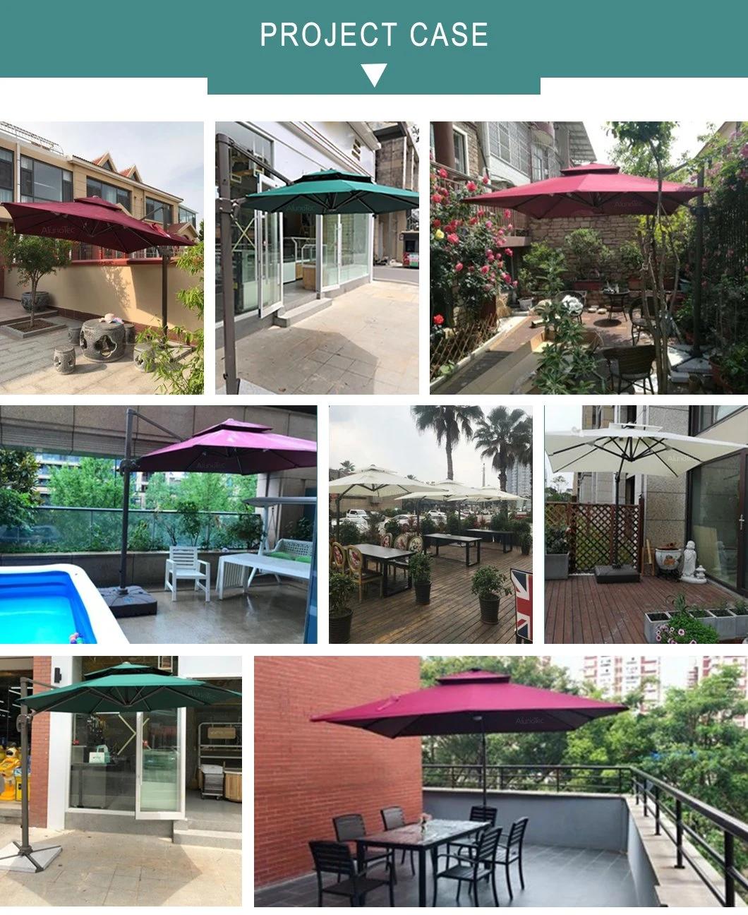 Polyester Fabric Garden Outdoor Cover Folding Umbrella Cantiliver Patio Shading Parasol