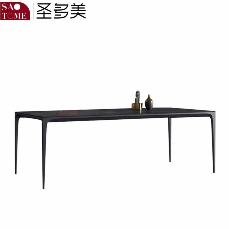 Modern Living Room Dining Room Furniture Aluminum Alloy Dining Table