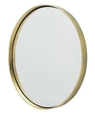 Round Rectangle Shape Metal Framed Bathroom Mirror for Home Decoration