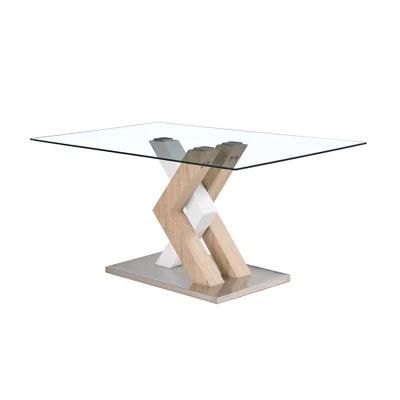 High Gloss Stainless Steel Kitchen Room Furniture Dining Table for Sales