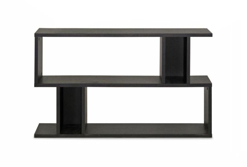 2-Level Modern Bookshelf, Dark Brown