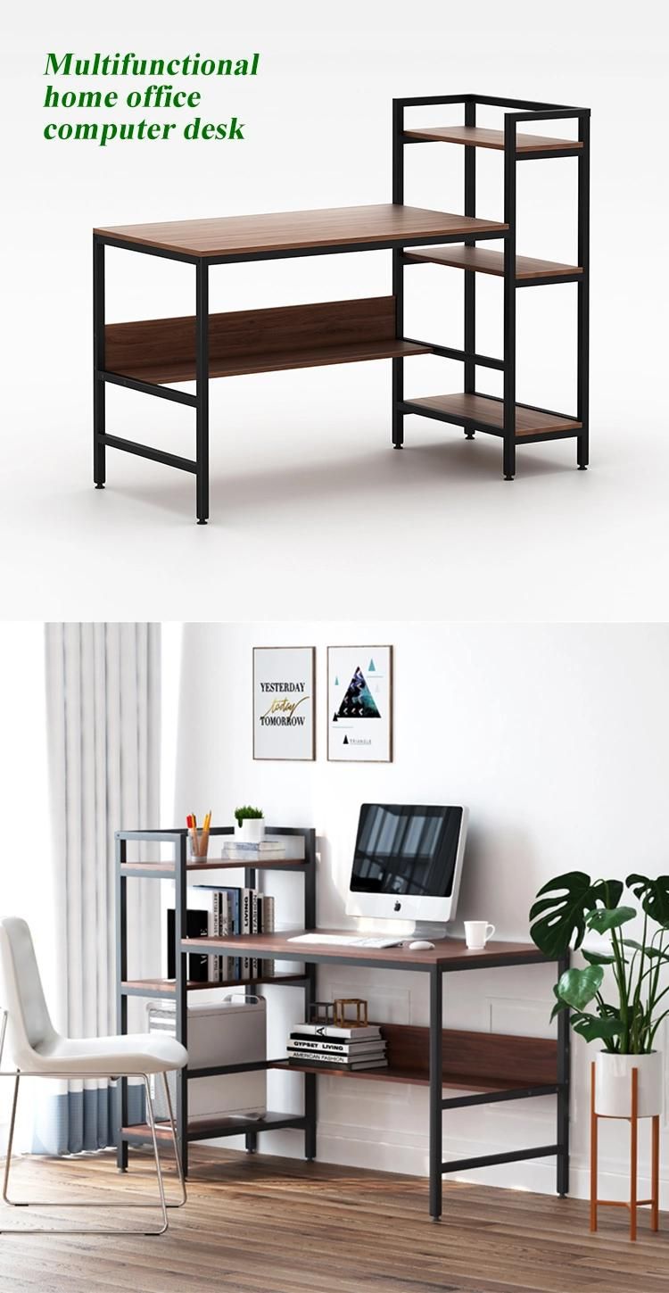 Modern Design Models Personal Modular Home Office Furniture Computer Desk with Bookshelf