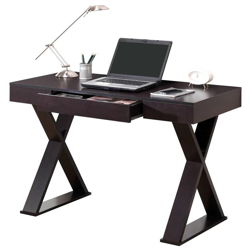 Modern Design Home Office Computer Writing Desk with Book Shelf