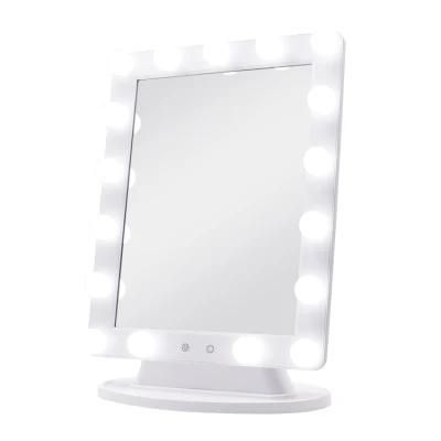 LED Table Vanity Makeup Hollywood Mirror 17PCS Bulbs for Girl Cosmetic