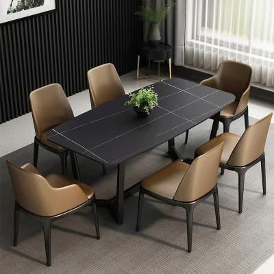 Custom New Design Modern Luxury Cheap Large Furniture Dining Table Set