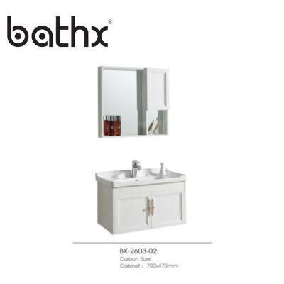 Waterproof Bathroom Vanity with Mirror Cabinet Modern Household Furniture