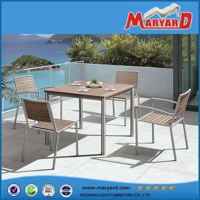Dining Table Set Modern Metal Frame Wooden Top Table Chair Set Home Kitchen Furniture Dining Table Set