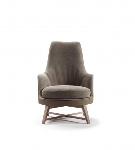 Ffl-19 Leisure Chair, Metal or Wood Frame, Modern Furniture Italian Design in Home and Hotel