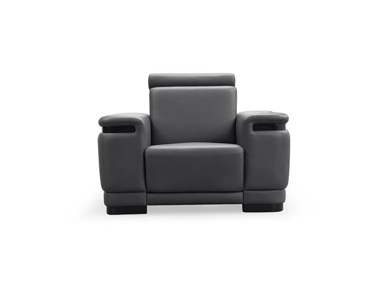 Modern Half Leather Executive Reception Office Sofa