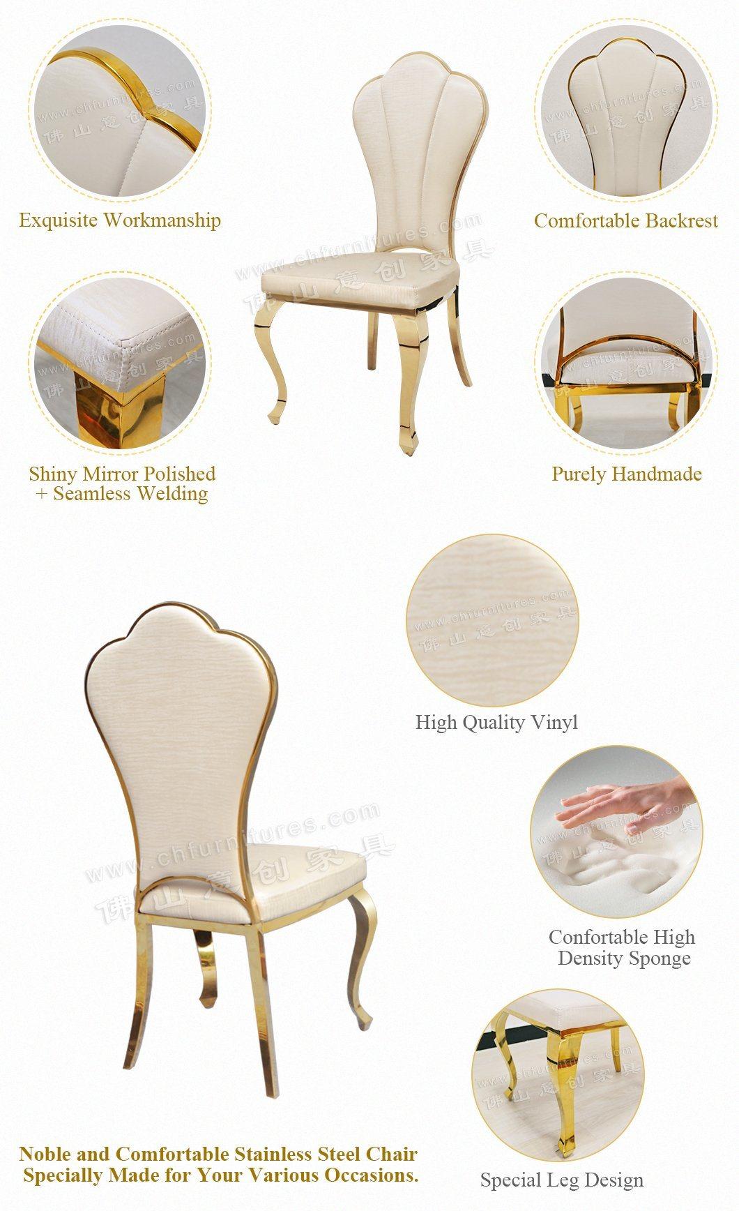 Hyc-Ss22 Hot Sale Used Banquet Restaurant Stainless Steel Wedding Chair for Sale