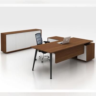 Modern L Shape Complete Executive Desk Office Furniture Set for Manager Table