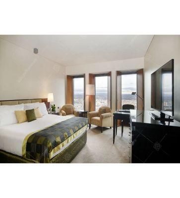 Solid Wood Hotel Master Bedroom Set Furniture with Headboard for Sale (EL 10)