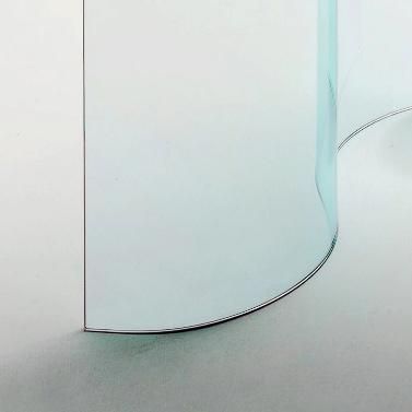 Curved Glass Partition with Aluminium Frame Used in Office
