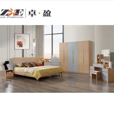 Fashion Luxury Home Furniture Solid Wood MDF Modern Home Furniture Bedroom Set