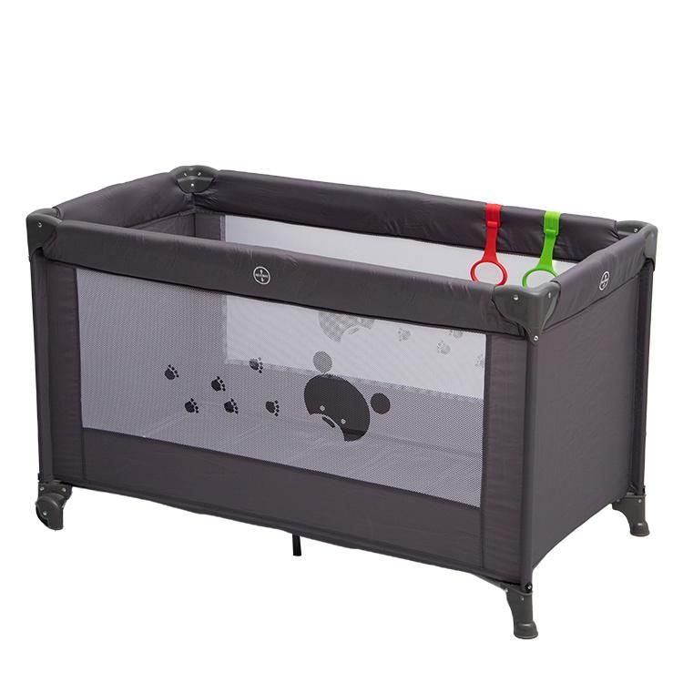 Kids Bedroom Furniture Foldable Babybed, Wholesale Steel Legs Babycot/