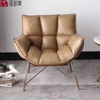 Gold Stainless Steel High End Upholstery Leisure Chair