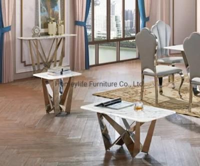 100 Cm Long Lounge Bar Drawing Room Modern Marble Tea Coffee Table