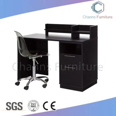 Modern Guangdong Furniture Black Office Computer Reception Table (CAS-CD1805)