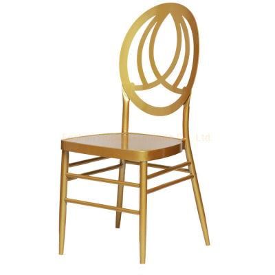 2019 Chiavari Chair Restaurant Outdoor Table Chair Phoenix Chair Wholesale Cheap Hotel Gold Steel Dining Chair