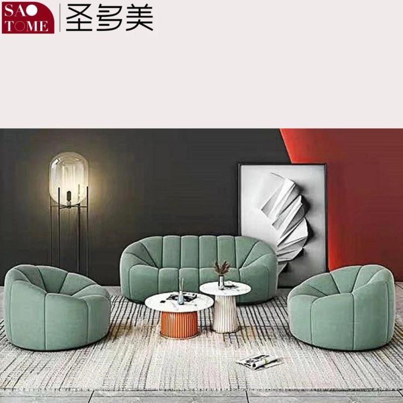 Modern Living Room Furniture Optional Specifications and Colors Flannel Sofa Set