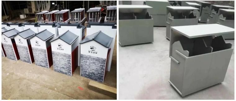 China Modern Commercial Advertising Cleaning and Sanitation of Trash Bins and Recycle Dust Bins