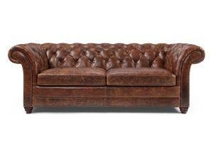 Hotel Living Room Furniture Modern Leather Chesterfield Sofa