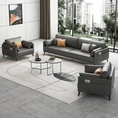Ottoman and Pillows 6 Piece Sectional Modern Sofa Couch Set with Chaise for Living Room