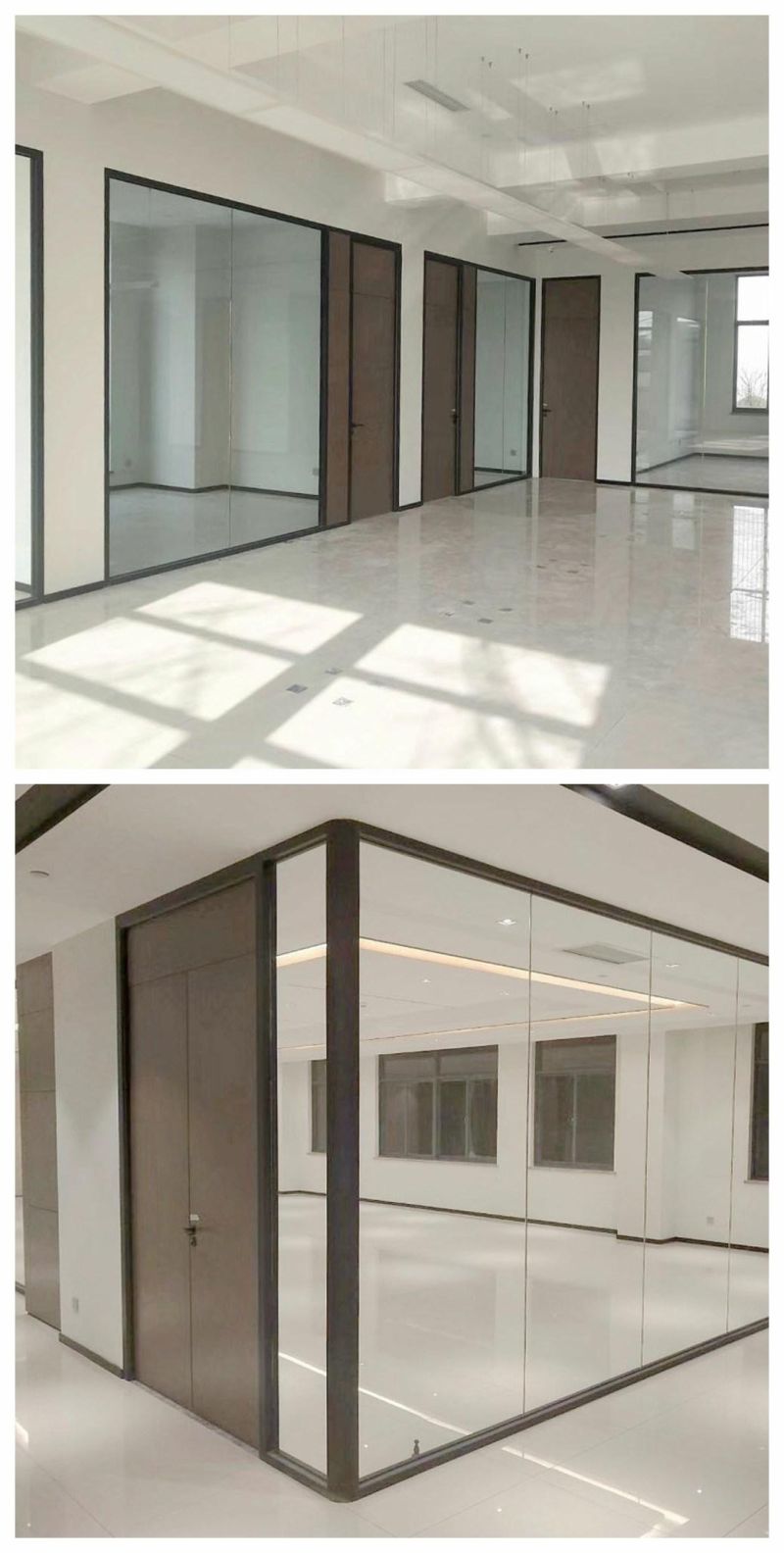 Easy Installation Glass Office Partition, Glass Wall