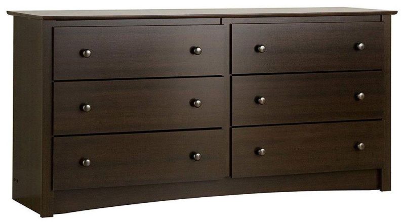 6-Drawer Chest Nightstand Bedroom Living Room