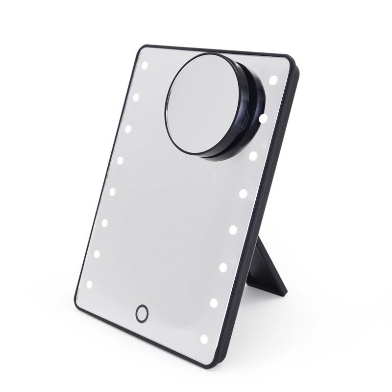 Home Fashion LED Cosmetic Folding Portable Pocket LED Lighted Makeup Mirror