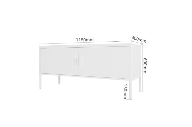 Home Modern Steel TV School Stand Storage Gym Small Bedroom Vertical Cabinet