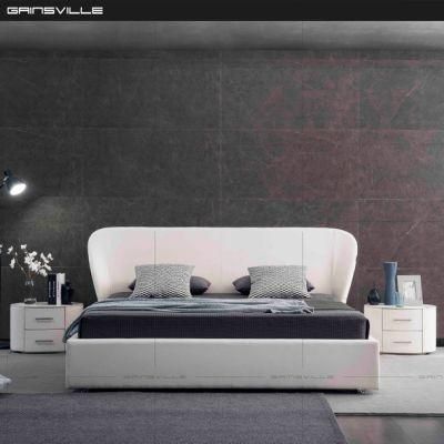 Modern Home Furniture King/Double Size Leather King Bed with Lift-up Storage